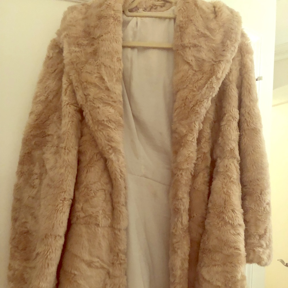 Free people faux fur jacket